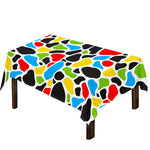 Colorful Cow Print Tablecloth
