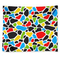 Colorful Cow Print Tapestry