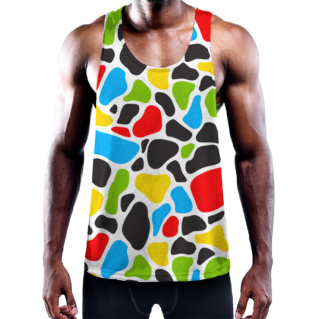 Colorful Cow Print Training Tank Top