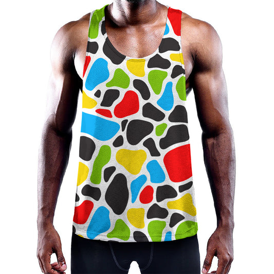 Colorful Cow Print Training Tank Top