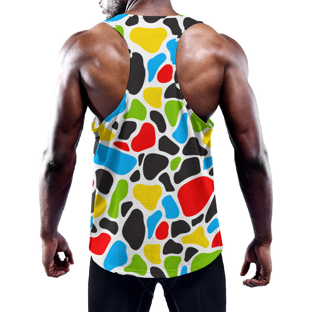 Colorful Cow Print Training Tank Top