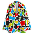 Colorful Cow Print Women's Blazer