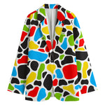 Colorful Cow Print Women's Blazer