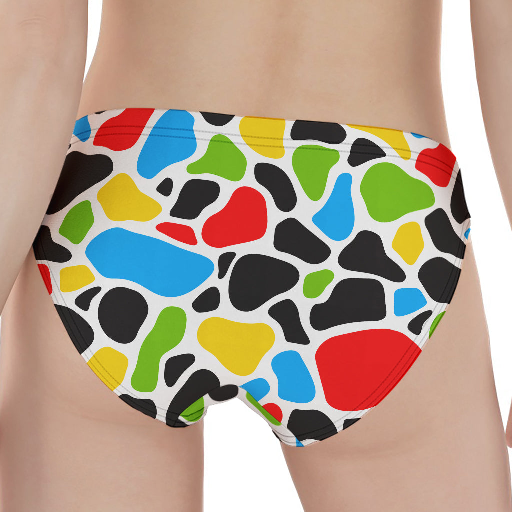 Colorful Cow Print Women's Panties