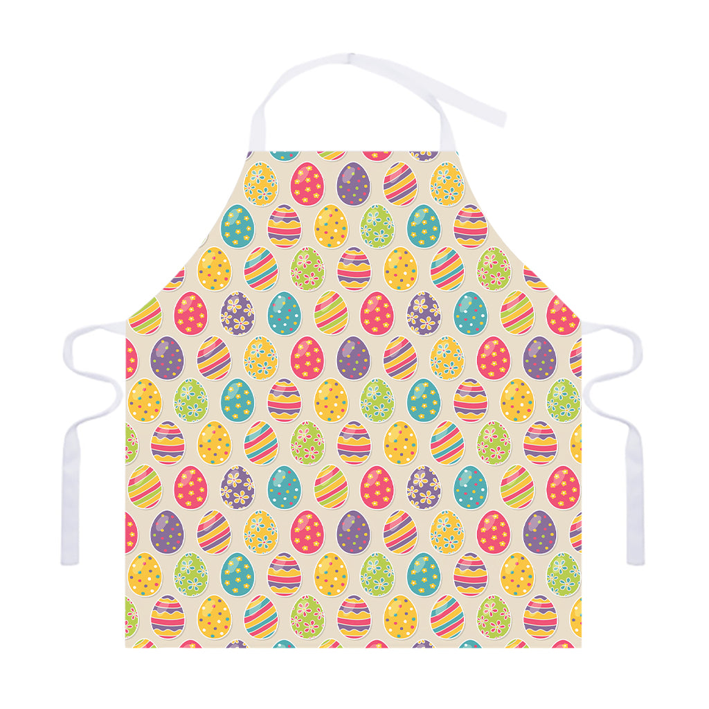 Colorful Cute Easter Eggs Pattern Print Adjustable Apron