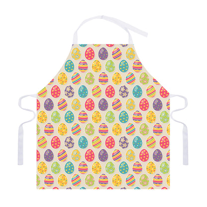 Colorful Cute Easter Eggs Pattern Print Adjustable Apron