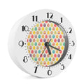 Colorful Cute Easter Eggs Pattern Print Alarm Clock