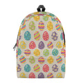 Colorful Cute Easter Eggs Pattern Print School Backpack