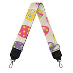 Colorful Cute Easter Eggs Pattern Print Bag Strap