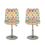 Colorful Cute Easter Eggs Pattern Print Bar Stool Covers