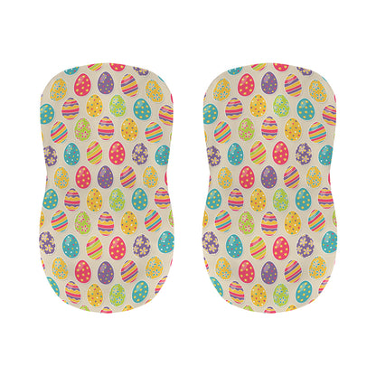 Colorful Cute Easter Eggs Pattern Print Bar Stool Covers