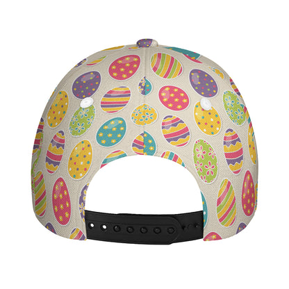 Colorful Cute Easter Eggs Pattern Print Baseball Cap
