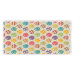 Colorful Cute Easter Eggs Pattern Print Beach Towel