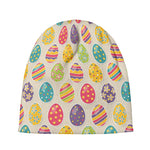 Colorful Cute Easter Eggs Pattern Print Beanie