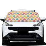 Colorful Cute Easter Eggs Pattern Print Car Windshield Snow Cover