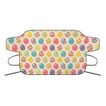 Colorful Cute Easter Eggs Pattern Print Car Windshield Snow Cover