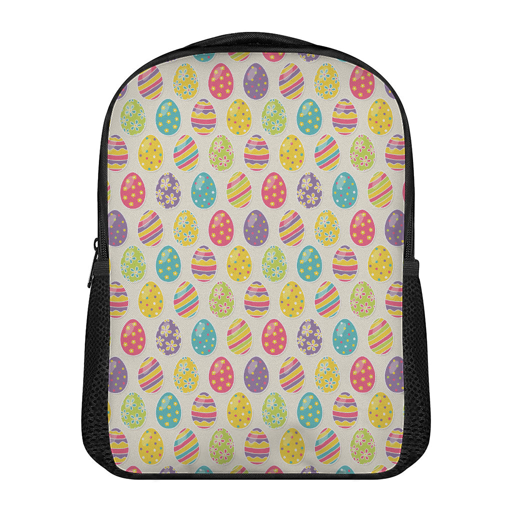 Colorful Cute Easter Eggs Pattern Print Casual Backpack