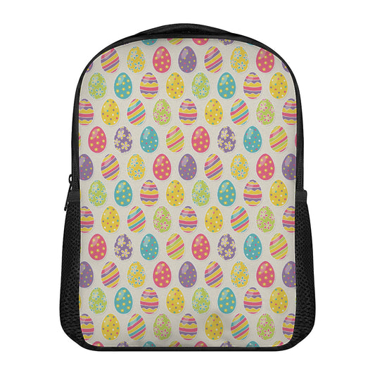 Colorful Cute Easter Eggs Pattern Print Casual Backpack