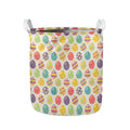Colorful Cute Easter Eggs Pattern Print Collapsible Laundry Basket