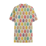 Colorful Cute Easter Eggs Pattern Print Cotton Hawaiian Shirt