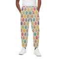 Colorful Cute Easter Eggs Pattern Print Cotton Sweatpants