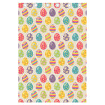 Colorful Cute Easter Eggs Pattern Print Curtain