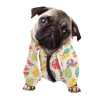 Colorful Cute Easter Eggs Pattern Print Dog Zip Up Hoodie