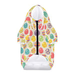 Colorful Cute Easter Eggs Pattern Print Dog Zip Up Hoodie