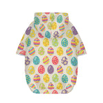 Colorful Cute Easter Eggs Pattern Print Dog Zip Up Hoodie