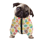 Colorful Cute Easter Eggs Pattern Print Dog Zip Up Jacket