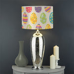 Colorful Cute Easter Eggs Pattern Print Drum Lamp Shade