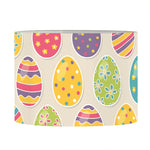 Colorful Cute Easter Eggs Pattern Print Drum Lamp Shade