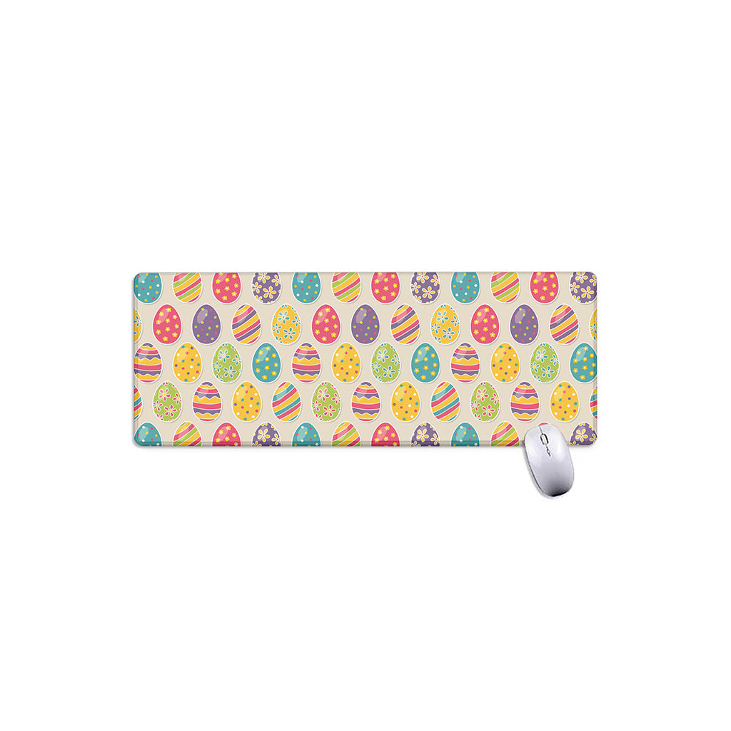 Colorful Cute Easter Eggs Pattern Print Extended Mouse Pad