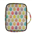 Colorful Cute Easter Eggs Pattern Print Front Pocket Bible Bag