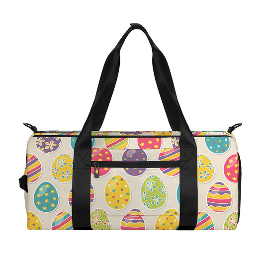Colorful Cute Easter Eggs Pattern Print Gym Bag