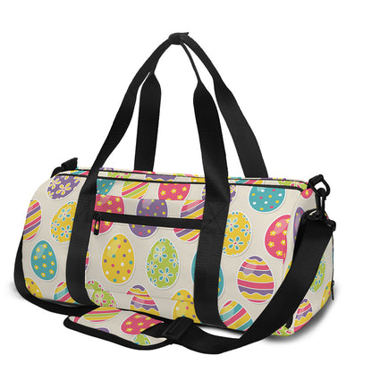 Colorful Cute Easter Eggs Pattern Print Gym Bag