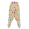 Colorful Cute Easter Eggs Pattern Print Hammer Pants