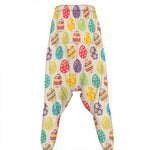 Colorful Cute Easter Eggs Pattern Print Hammer Pants