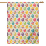 Colorful Cute Easter Eggs Pattern Print House Flag