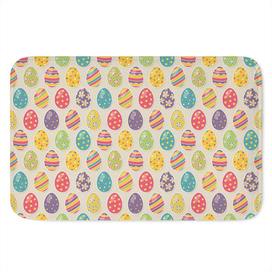 Colorful Cute Easter Eggs Pattern Print Indoor Door Mat