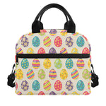 Colorful Cute Easter Eggs Pattern Print Insulated Lunch Bag