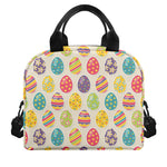 Colorful Cute Easter Eggs Pattern Print Insulated Lunch Bag