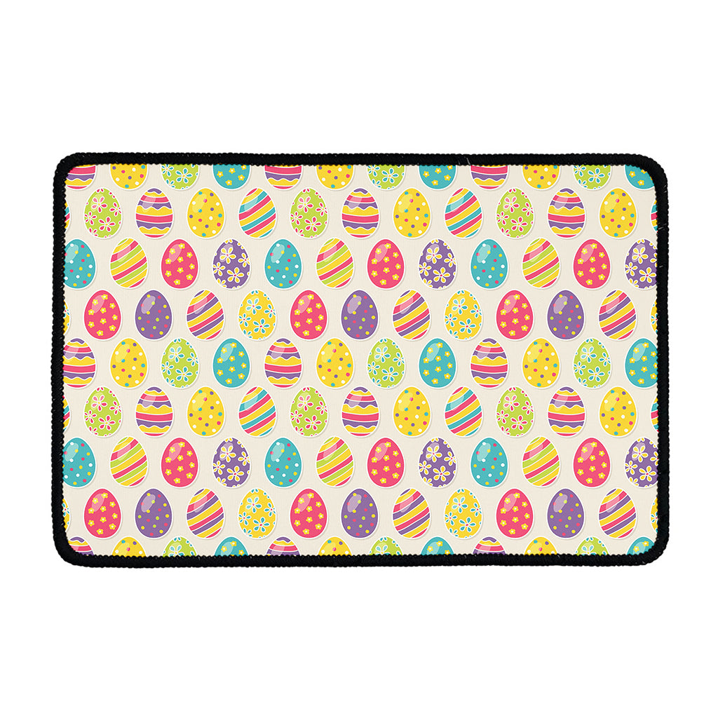 Colorful Cute Easter Eggs Pattern Print Kitchen Mat