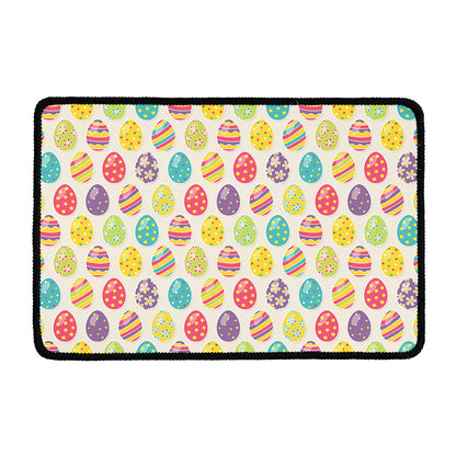 Colorful Cute Easter Eggs Pattern Print Kitchen Mat