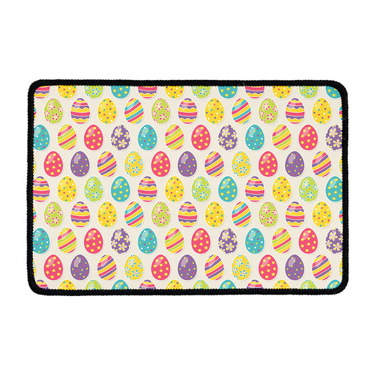 Colorful Cute Easter Eggs Pattern Print Kitchen Mat