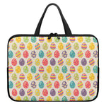 Colorful Cute Easter Eggs Pattern Print Laptop Sleeve With Handle
