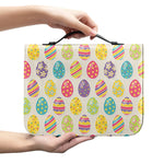 Colorful Cute Easter Eggs Pattern Print Leather Bible Cover