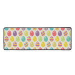 Colorful Cute Easter Eggs Pattern Print Long Kitchen Mat