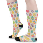 Colorful Cute Easter Eggs Pattern Print Long Socks