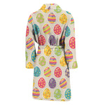 Colorful Cute Easter Eggs Pattern Print Men's Bathrobe